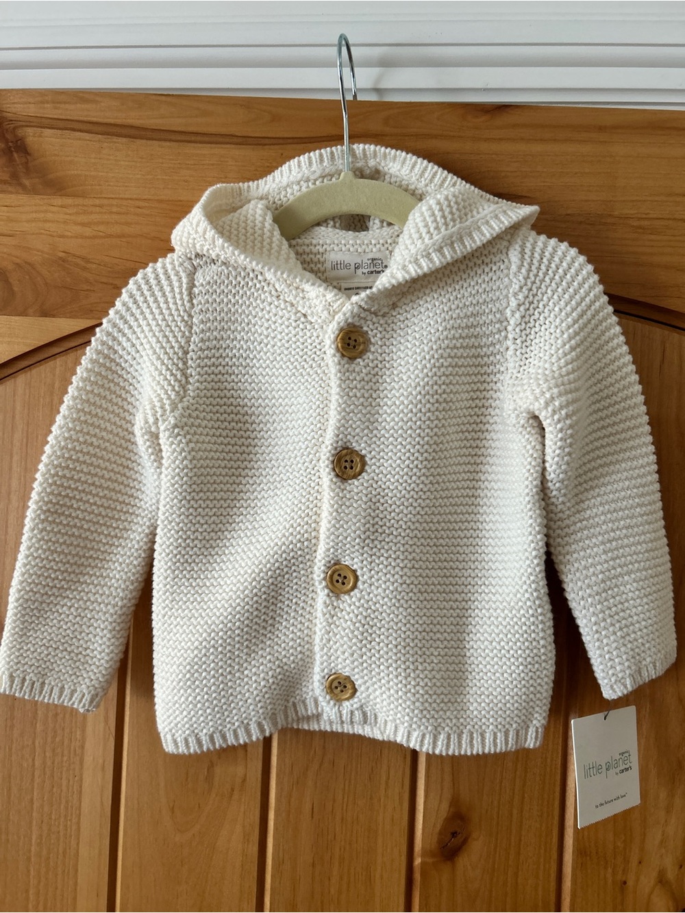 9M Knit Hooded Cardigan NWT